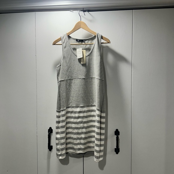 Doe & Rae Gray Striped Dress - Picture 8 of 16